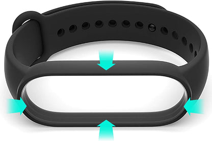 Replacement Bands Compatible with Xiaomi Mi Band 6/Xiaomi Mi Band 5/Amazfit Band 5, Soft Silicone Wristbands, Sport Adjustable Wrist Strap for Women Men