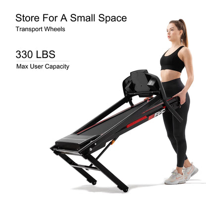 Folding Treadmill for Home Electric 3.5 HP Foldable Running Machine W/Incline